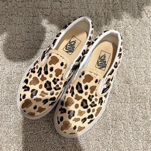 Vans Animal Print Slip-On Shoes